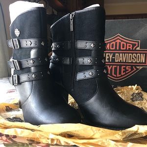 Gorgeous Black Harley-Davidson Women’s Abbey Work Boot | Size 11-B.